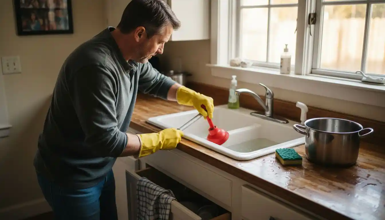 Débouchage évier étape par étape : solution simple et rapide