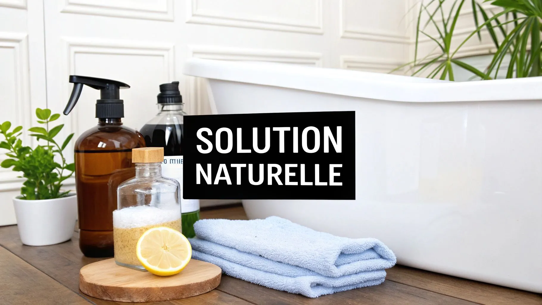 Déboucher une baignoire avec des produits naturels