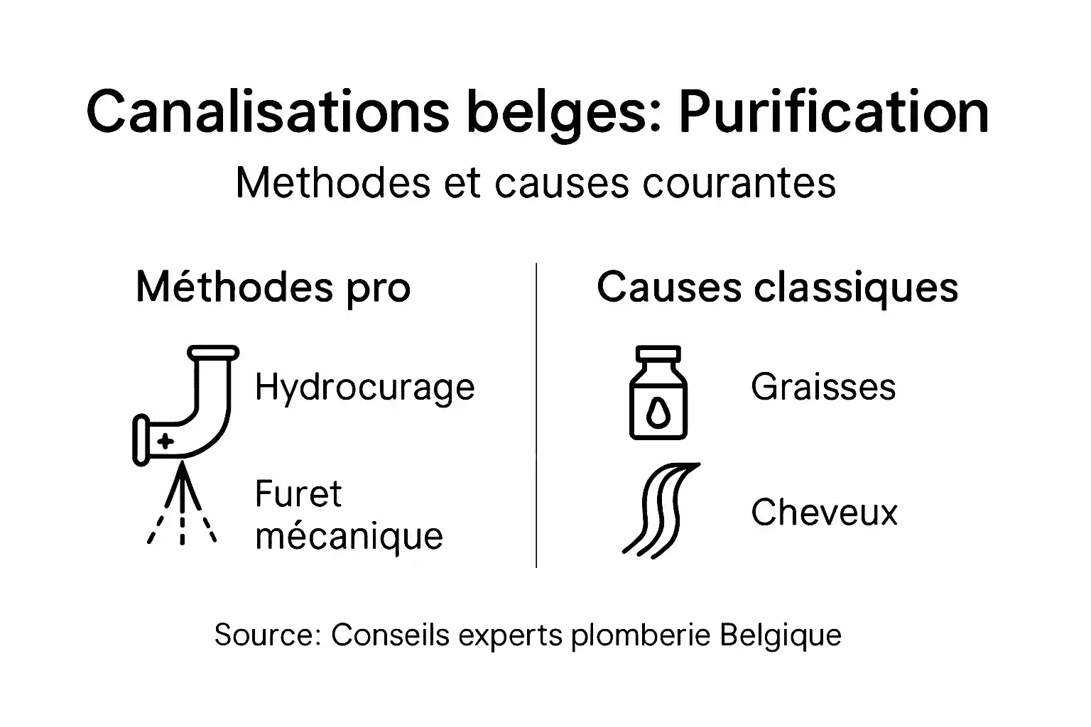 Infographie : tout savoir sur les techniques de nettoyage des canalisations et les principales causes d’encrassement