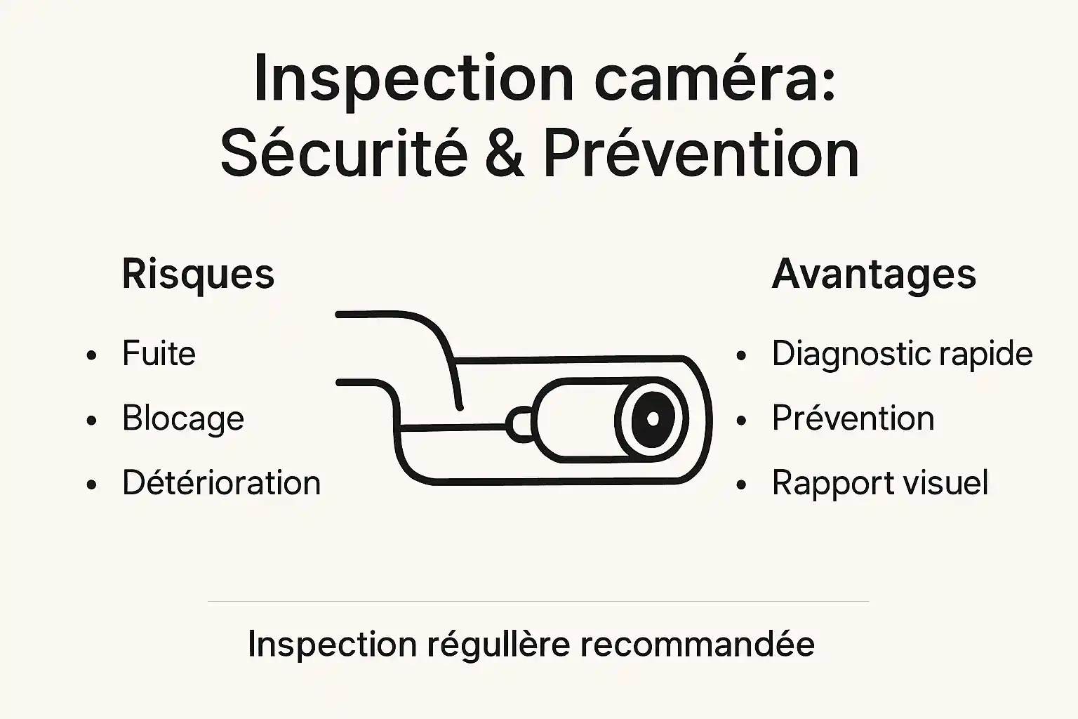 Inspection par caméra : atouts et points de vigilance en un coup d'œil