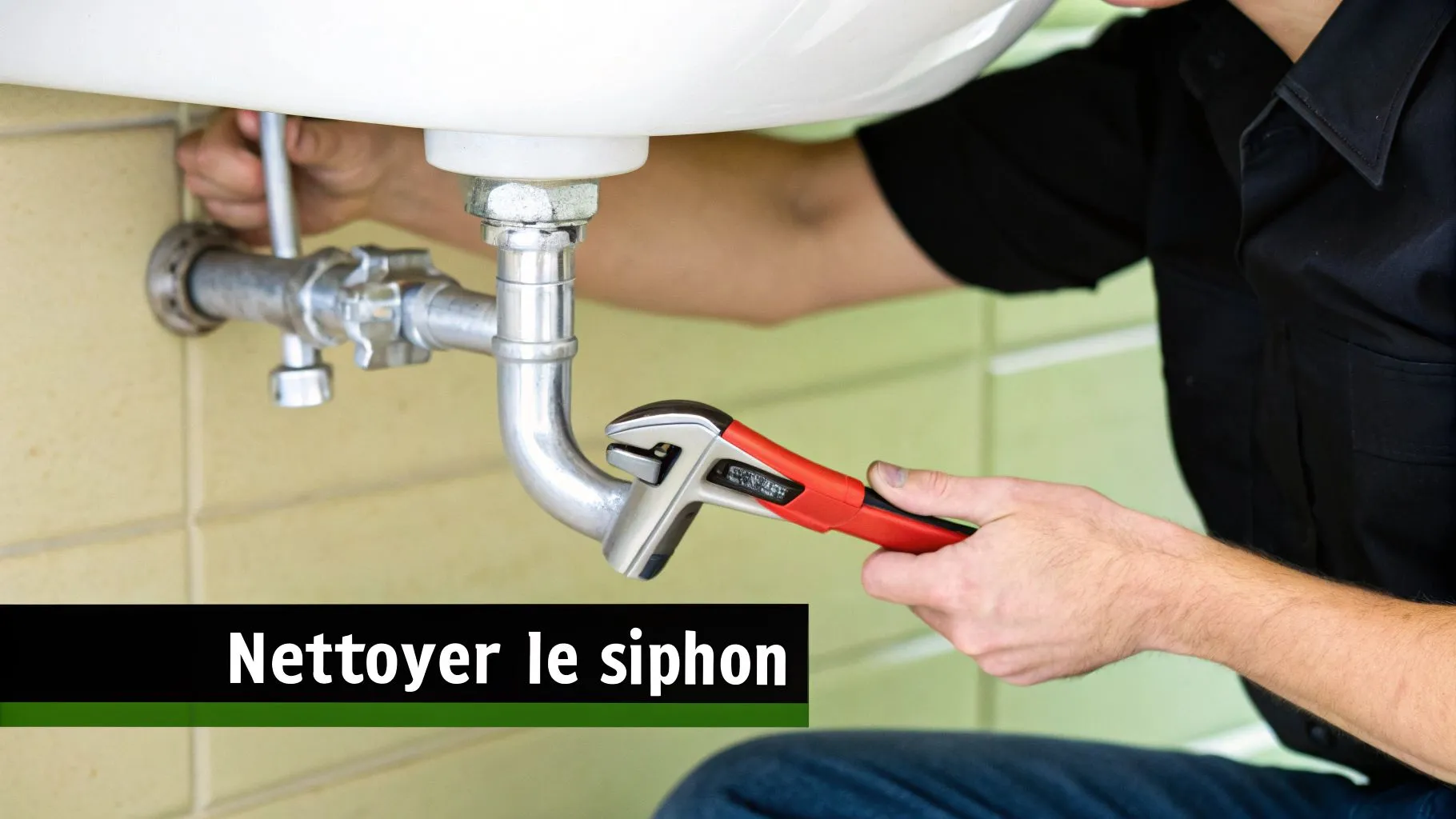 Intervention d'un plombier pour déboucher un évier