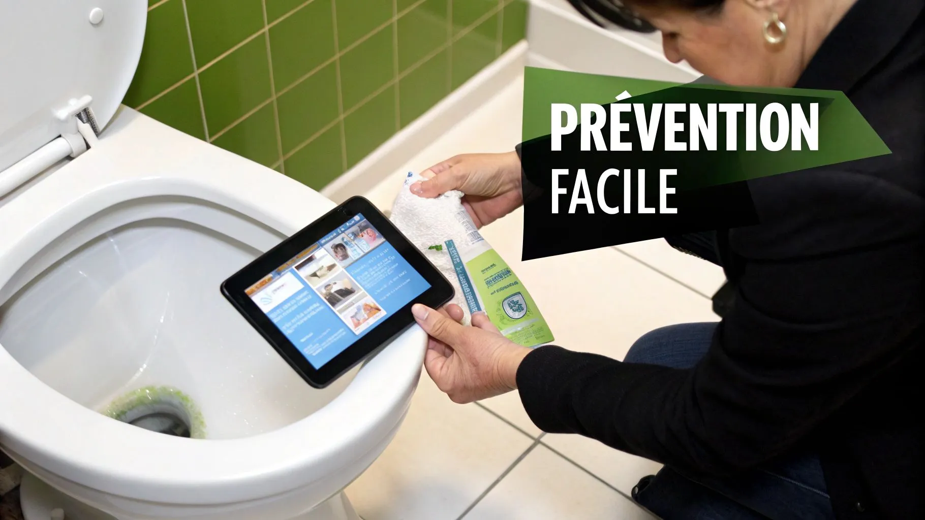 Intervention d'un plombier pour déboucheur une toilette