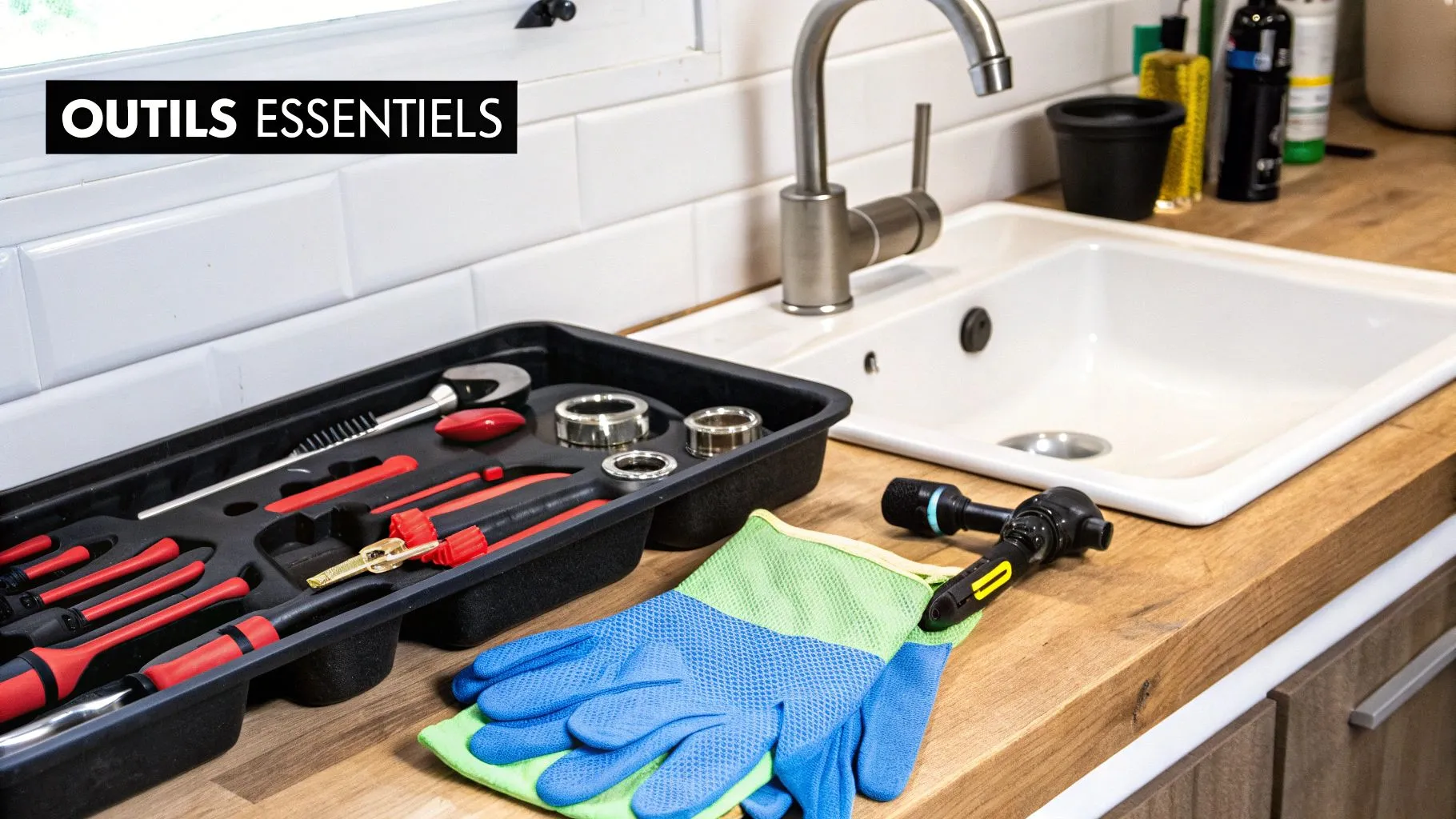 Outils de débouchage pour déboucher un lavabo