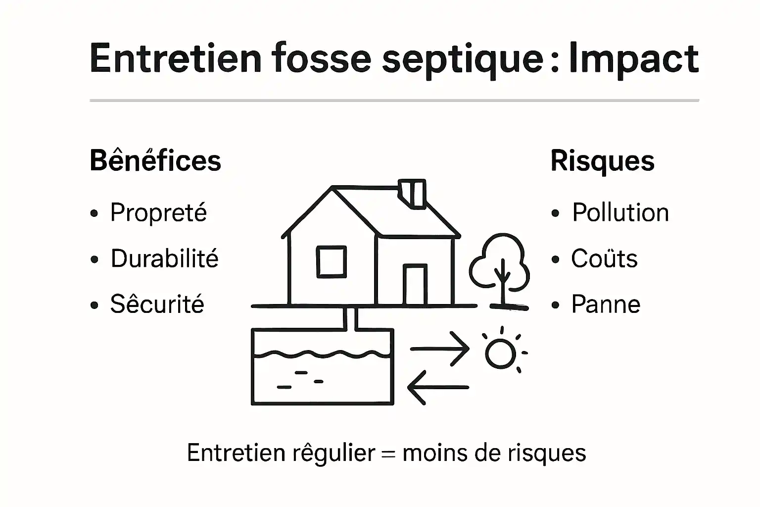 Infographie : pourquoi l’entretien de votre fosse septique est essentiel