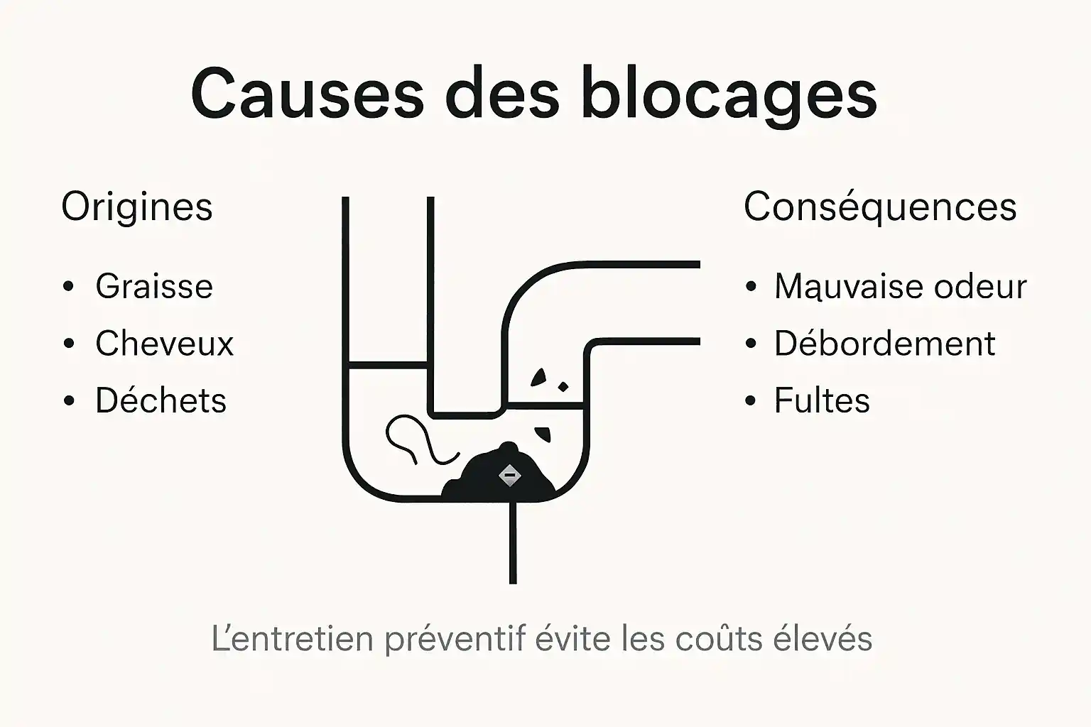 Infographie : pourquoi les canalisations se bouchent-elles en Belgique et quelles en sont les conséquences ?