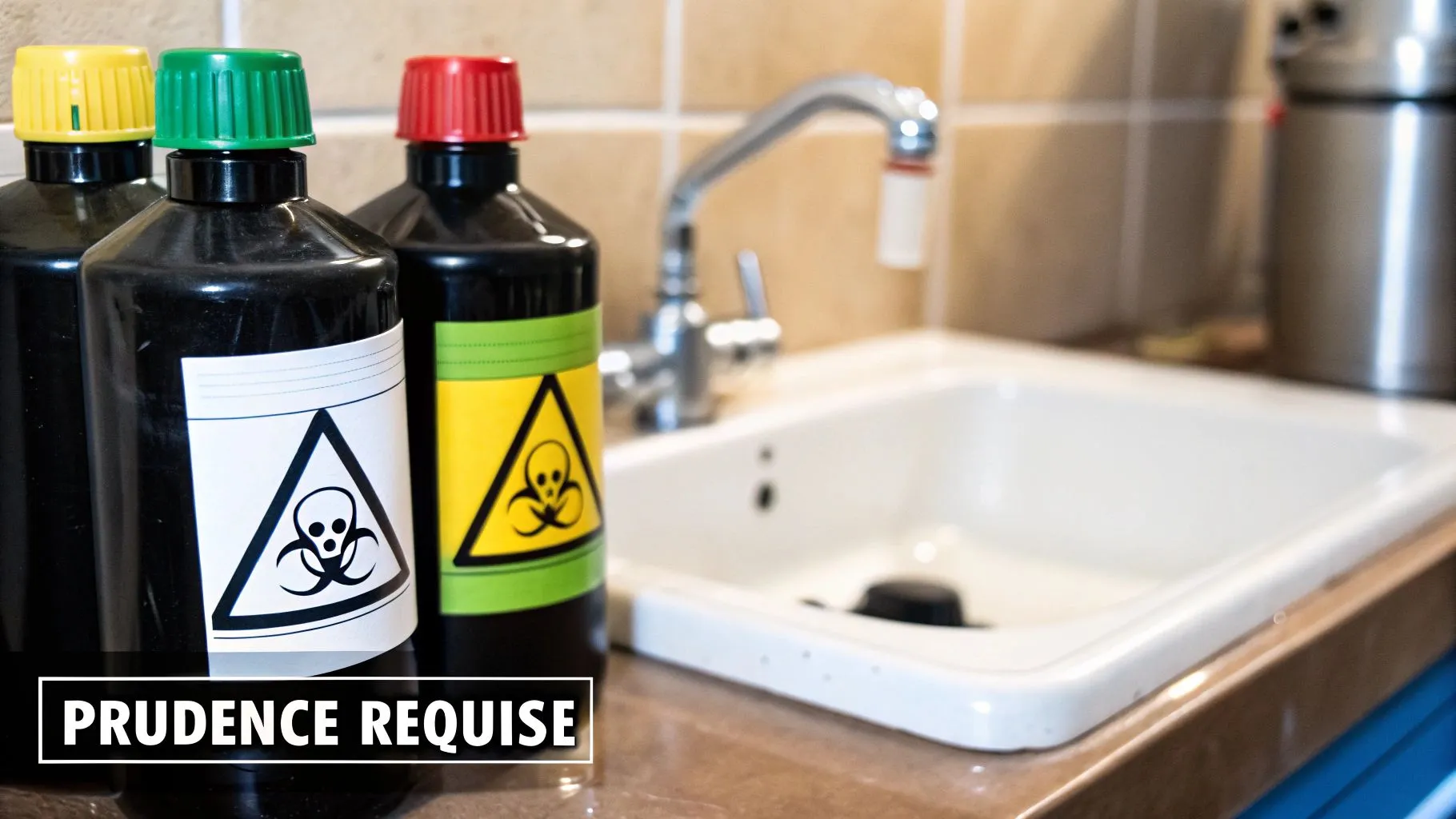 Produits chimiques pour déboucher un lavabo