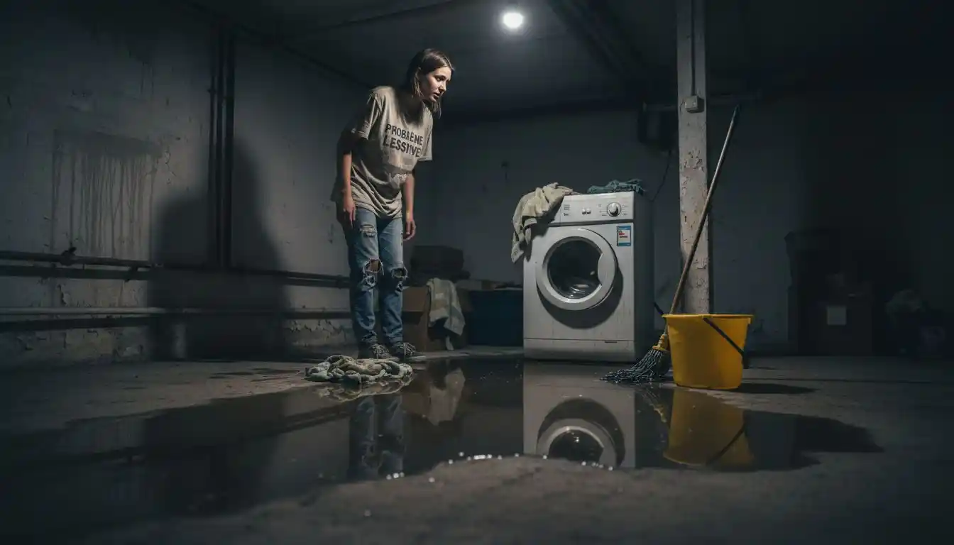 Une femme inquiète découvre de l’eau qui remonte dans sa cave.